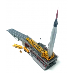 Model Plastikowy - ATLANTIS Models 1:110 Atlas w/ Launch Pad/Mercury Capsule 50 Year Celebration - AMCH1833